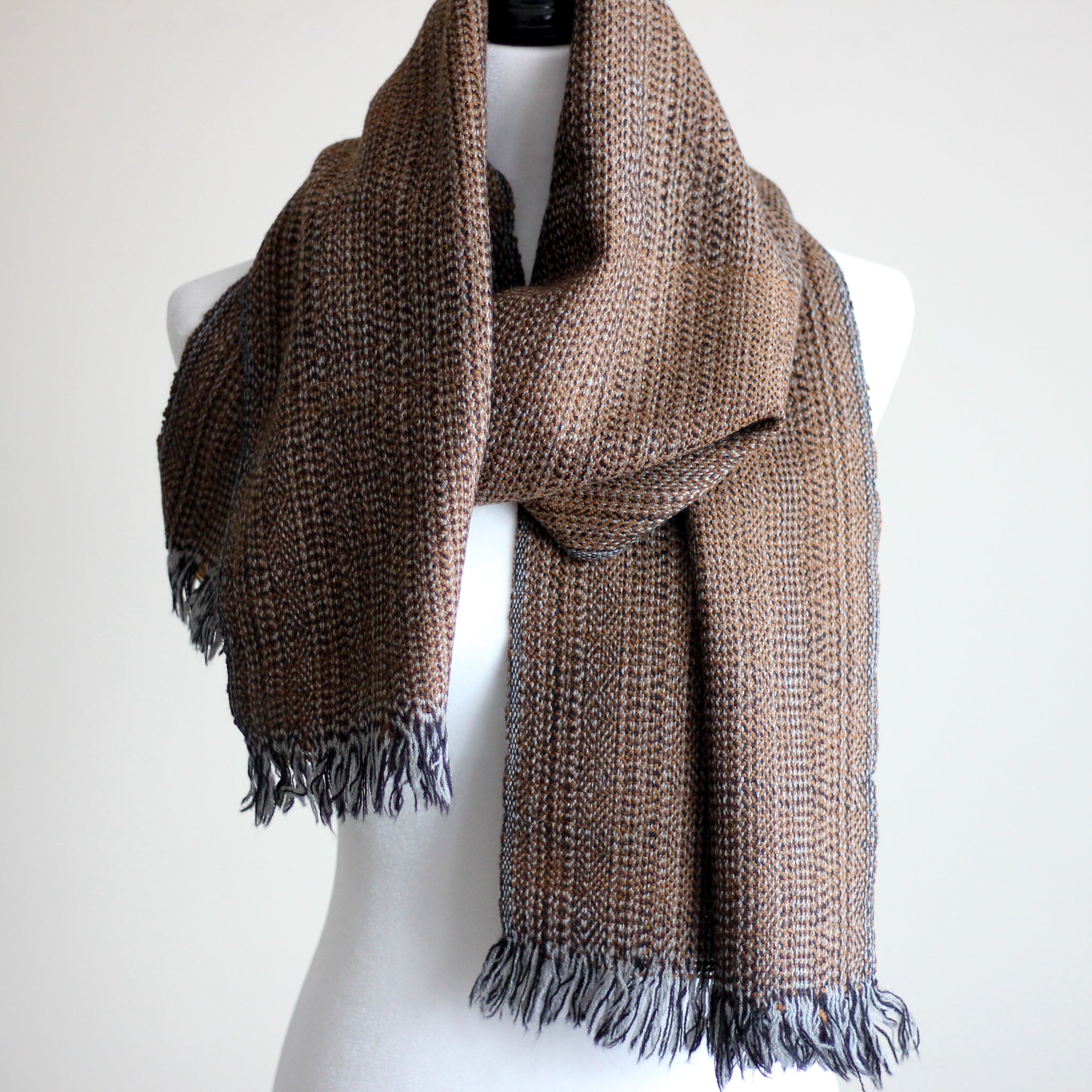 wool scarf brown