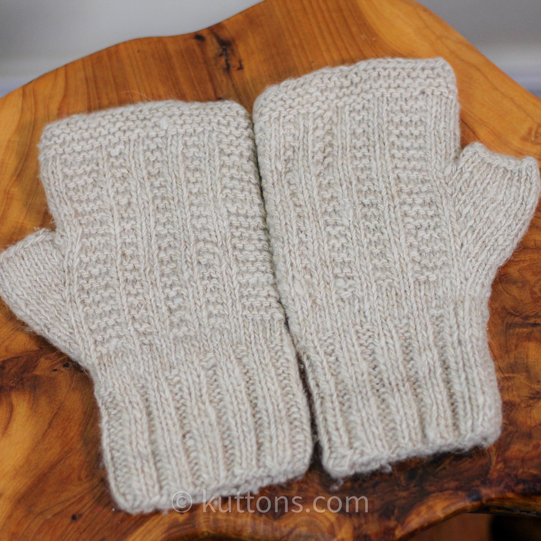 Handknit From Handspun Fingerless Mitts high quality