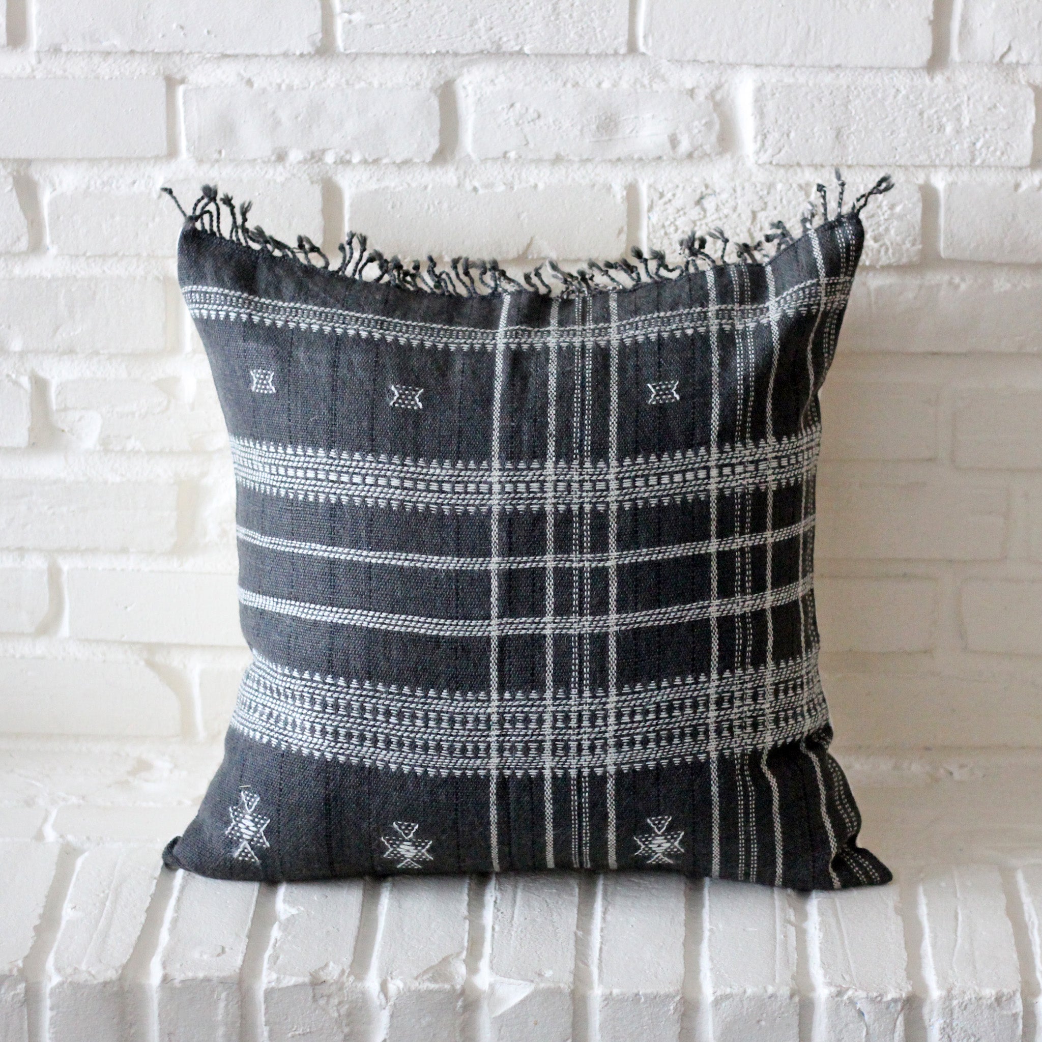 Dark gray outlet pillow covers