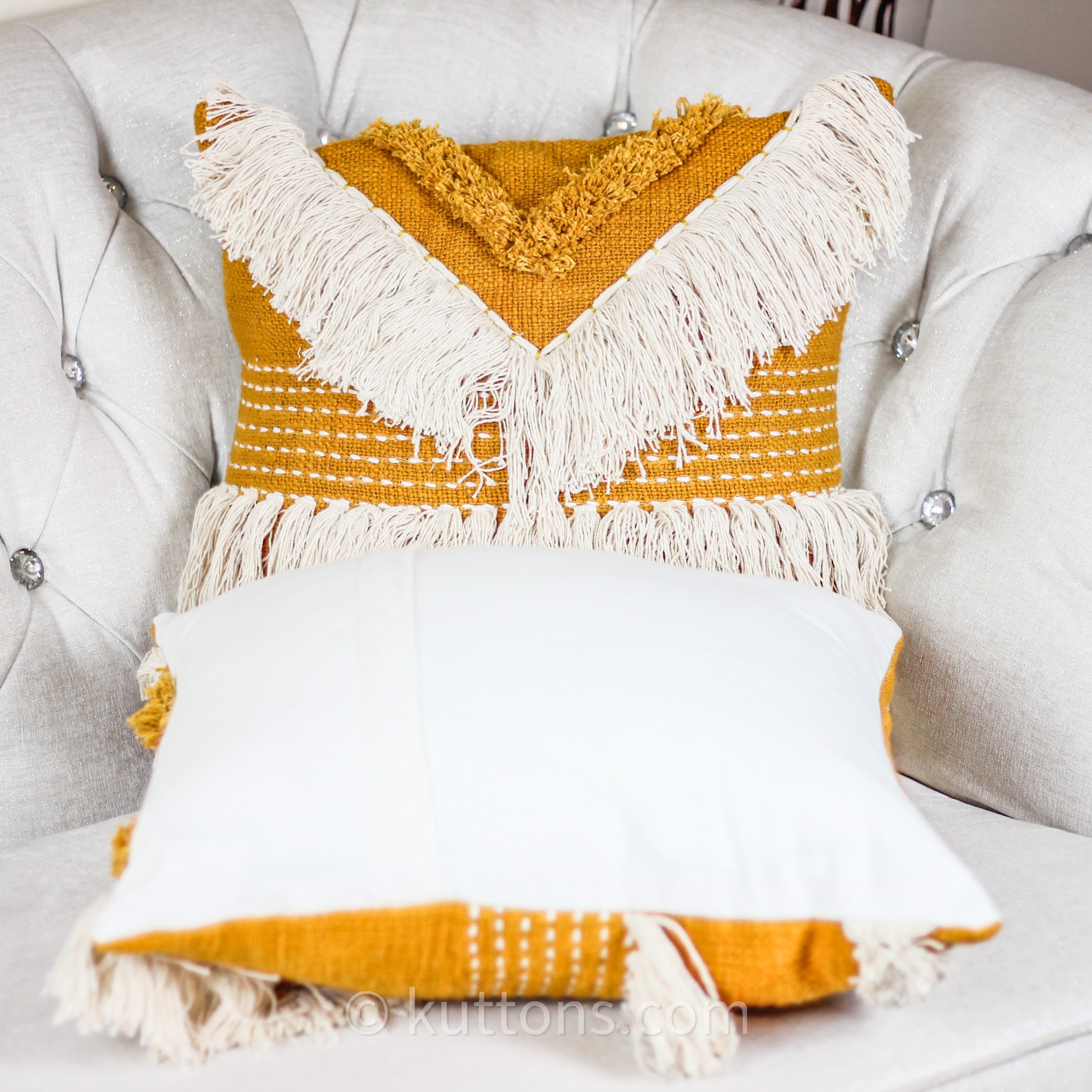 Orange boho throw online pillows