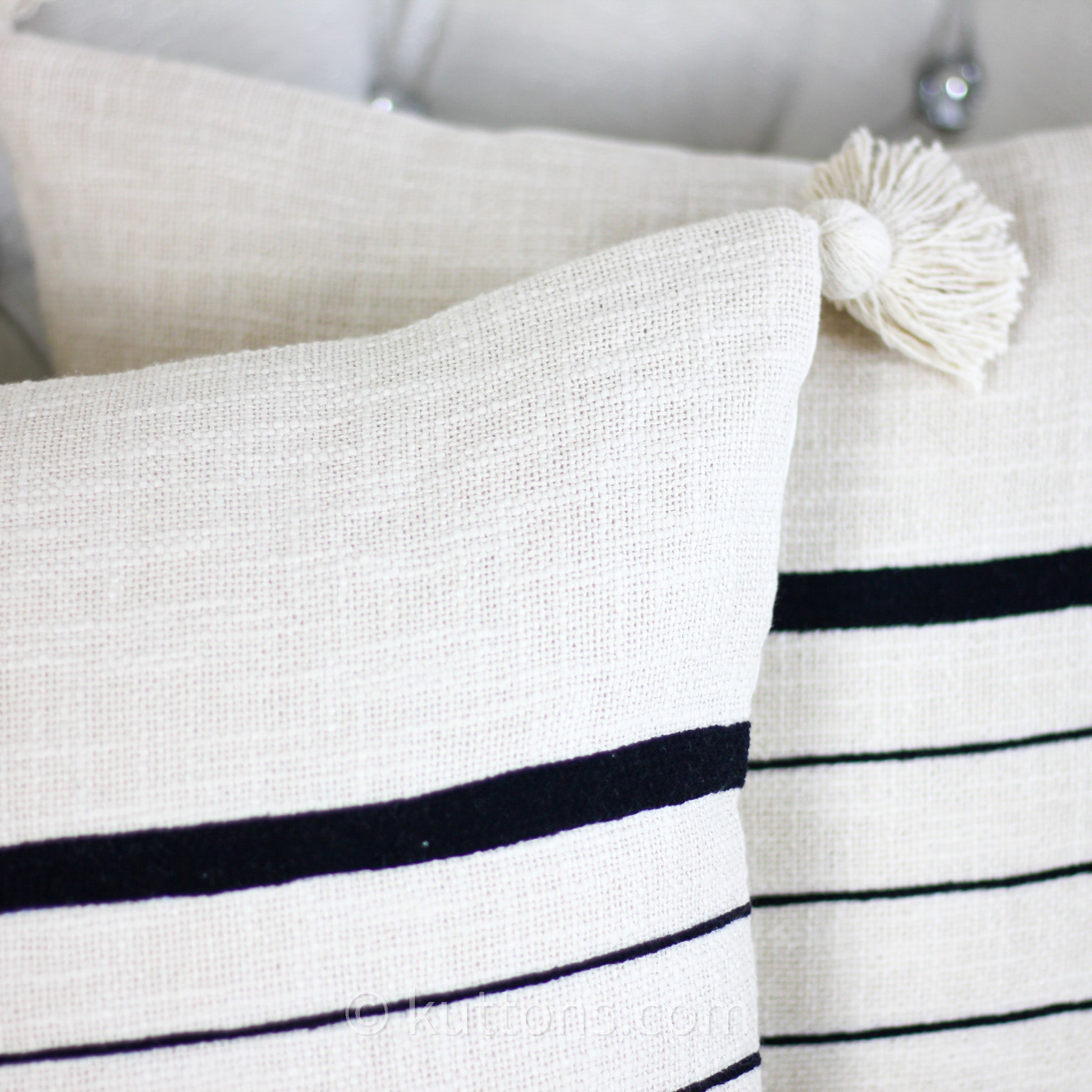 Square Outdoor Pillow 18x18 Stripes