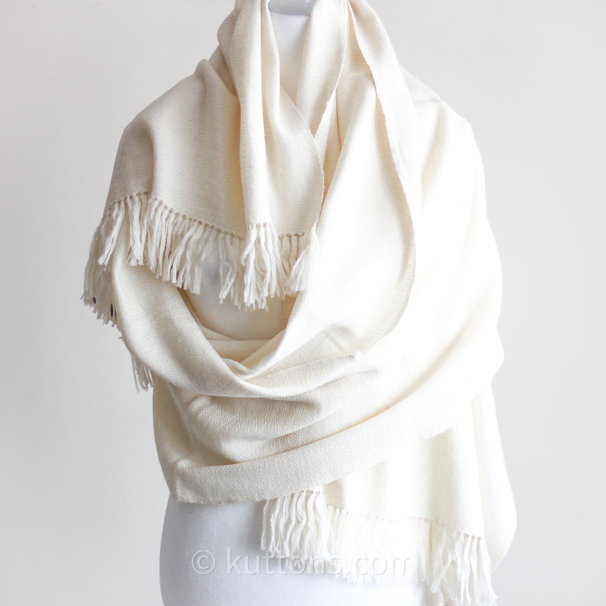 Handwoven Eri (Peaceful) Silk & Merino Wool Shawl - Soft & Cozy