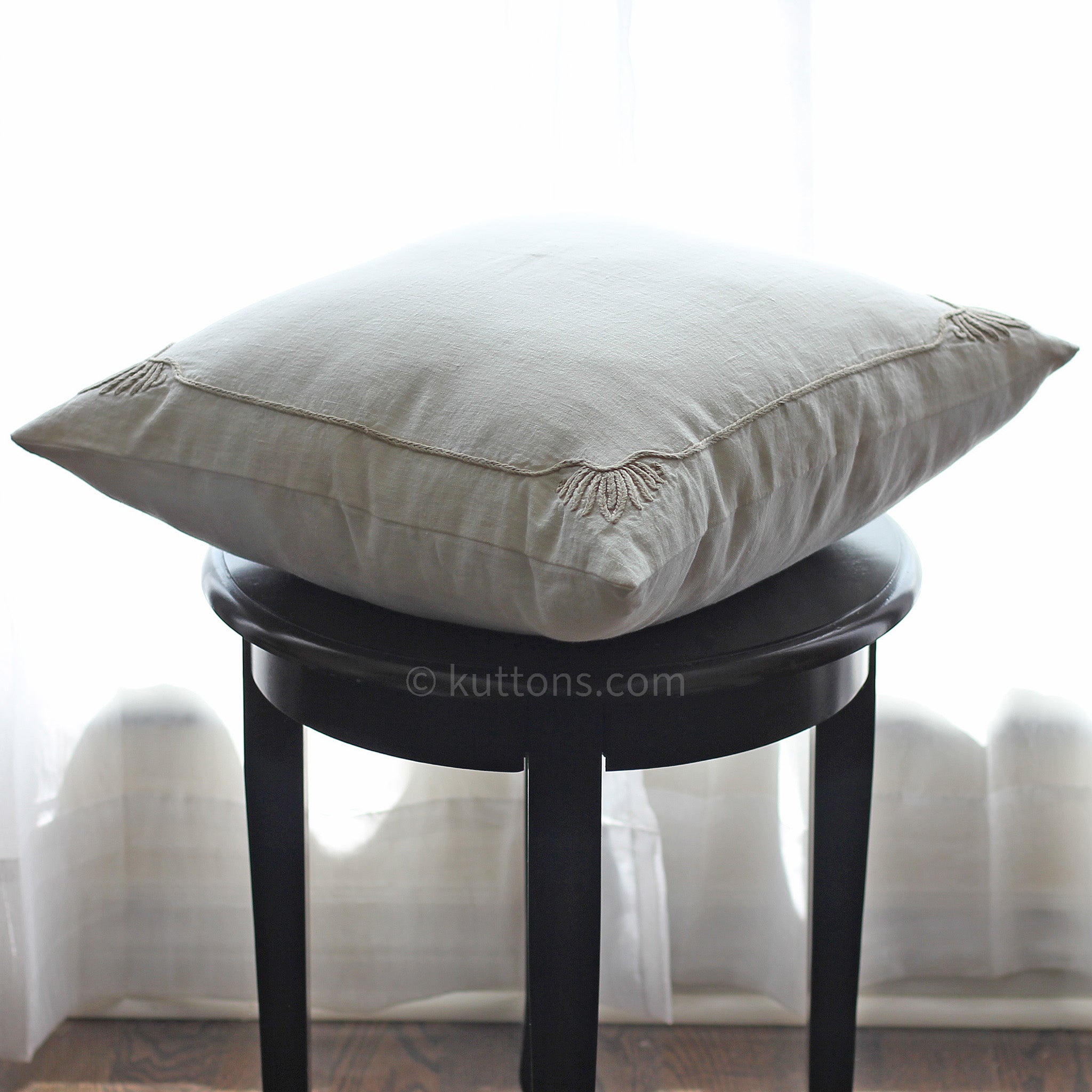 Fashion Linen Rectangle Cushion Cover Handmade Pillow Case Sofa